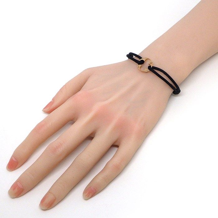 Louis Vuitton Bracelet Liyan Empreinte Monogram Flower Black Code 18k Pink Gold — view 5