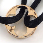 Louis Vuitton Bracelet Liyan Empreinte Monogram Flower Black Code 18k Pink Gold — view 3