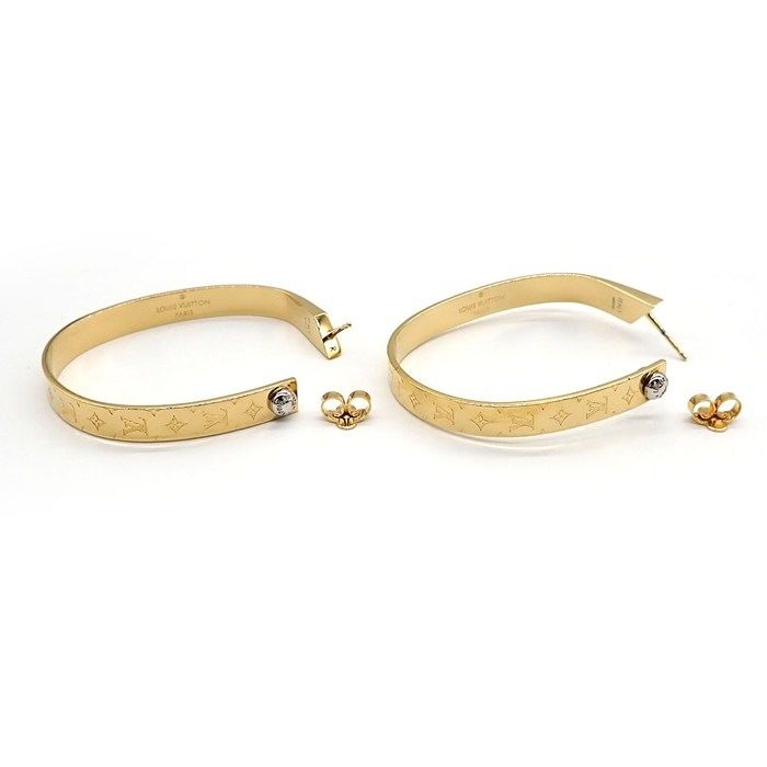 Louis Vuitton Earrings Hoop Nanogram — view 2