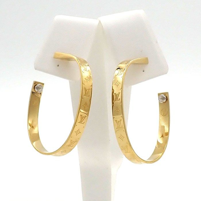 Louis Vuitton Earrings Hoop Nanogram