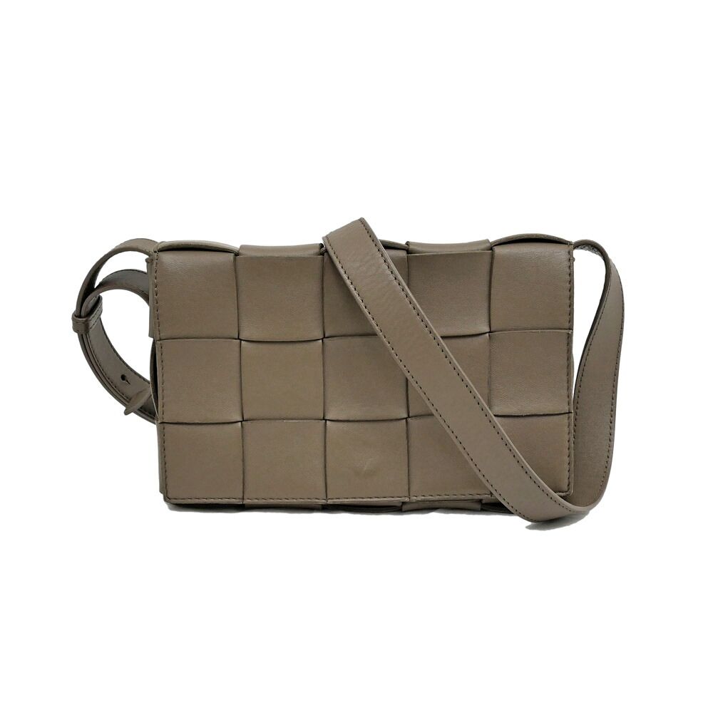 Bottega Veneta Cassette Brown Leather Shoulder