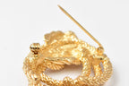 Dior Pin Brooch Vintage Rope Twist Stroke Motivation Gold — view 5