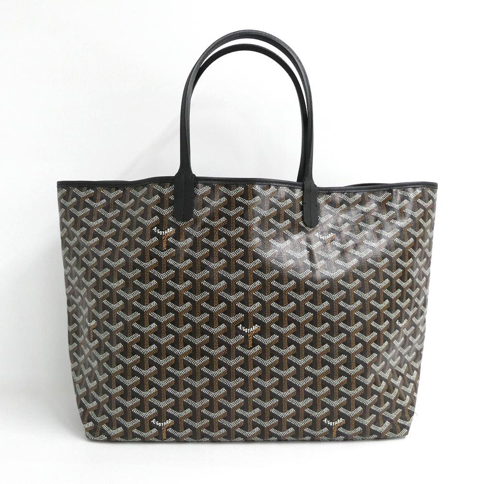 Goyard Saint Louis PM Black Tote Din Canvas Leather with Clip — view 2