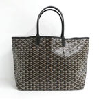 Goyard Saint Louis PM Black Tote Din Canvas Leather with Clip — view 2