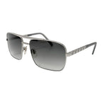 Louis Vuitton Sunglasses Metal Acetate Damier Attitude Aljan Silver Gray 16