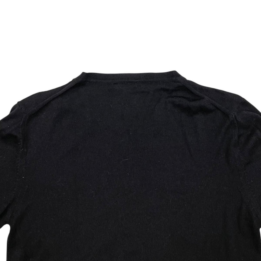 Chanel Sweater CC Logo Knit 38 Wool Cashmere Black — view 5