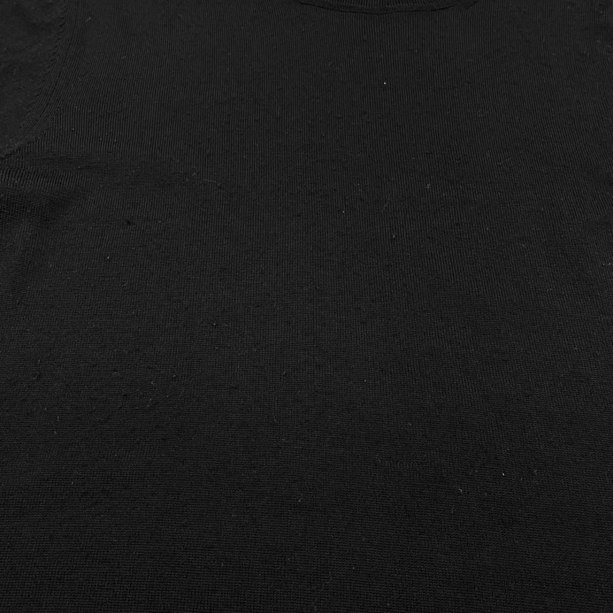 Chanel Sweater CC Logo Knit 38 Wool Cashmere Black — view 7