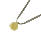 Chanel Choker Camelliacoco Mark Ivory Silver Necklace