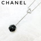 Chanel Camellia Onyx Diamond White Gold Necklace