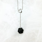 Chanel Camellia Onyx Diamond White Gold Necklace — view 5