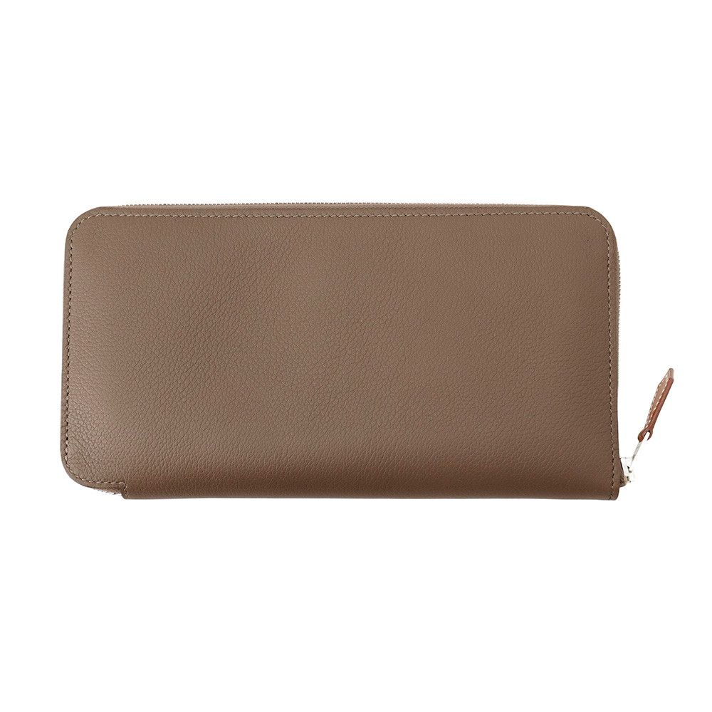 Hermes Wallet Azap Long Silk in Etoupe Silver — view 3