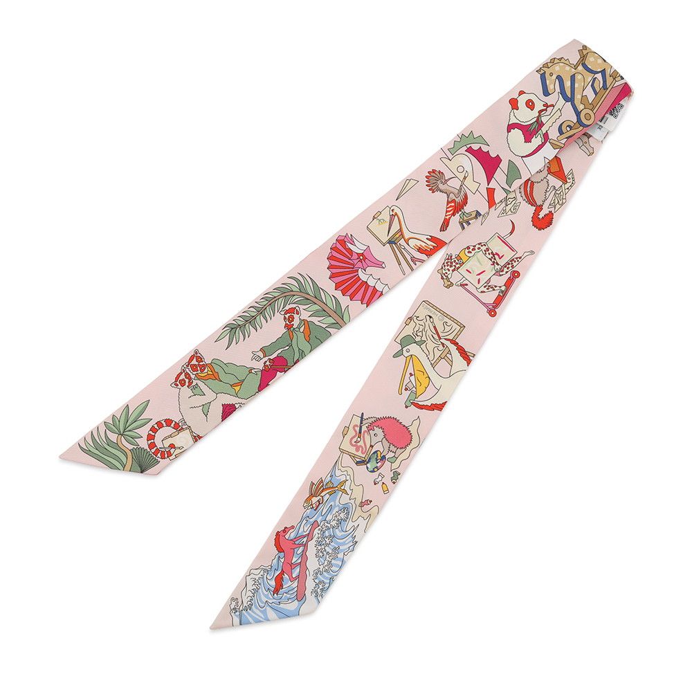 Hermes Scarf Twill Academia Hippica Silk — view 2