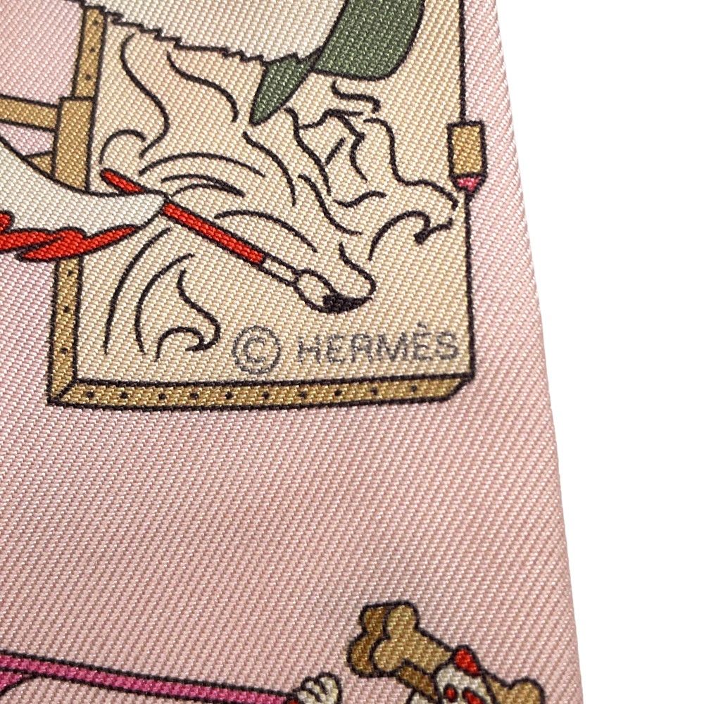 Hermes Scarf Twill Academia Hippica Silk — view 5