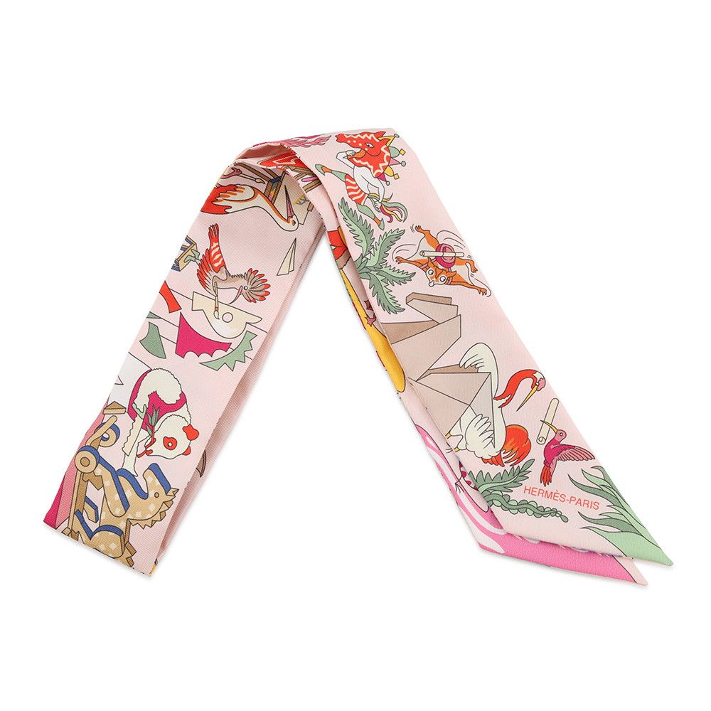 Hermes Scarf Twill Academia Hippica Silk