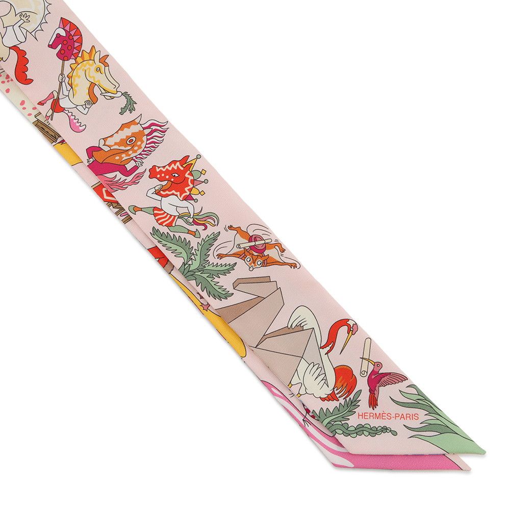 Hermes Scarf Twill Academia Hippica Silk — view 4