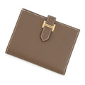Hermes Bifold Wallet Bearn Compact Etoupe Gold Epsom