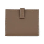 Hermes Bifold Wallet Bearn Compact Etoupe Gold Epsom — view 3