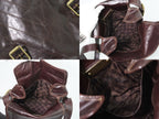 Louis Vuitton LV Cui Leather Shoulder Bag Brown Second — view 8