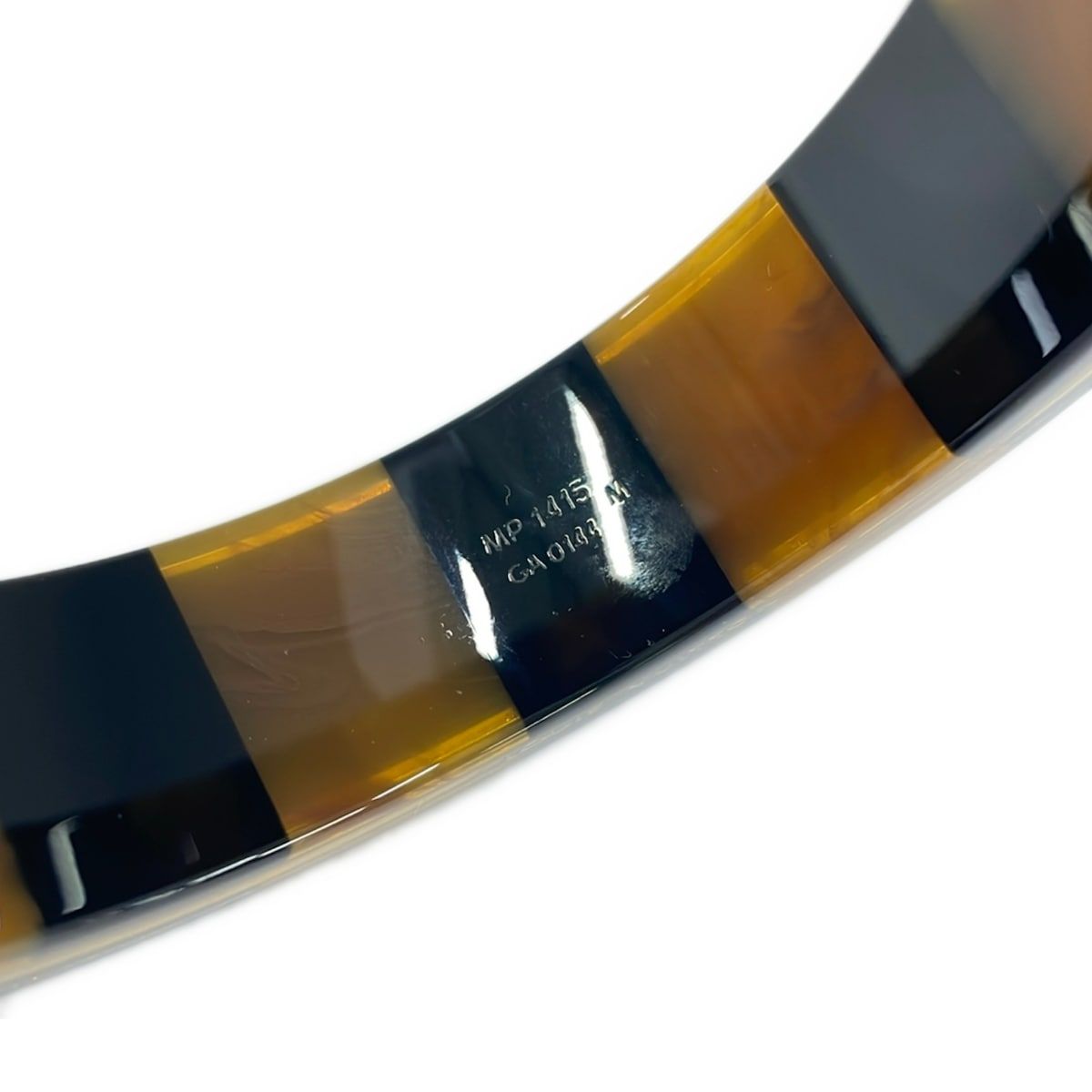 Louis Vuitton Bangle Black Light Brown Bracelet — view 6