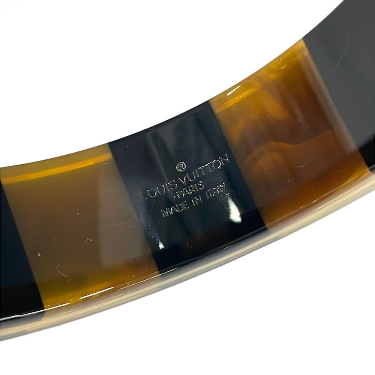 Louis Vuitton Bangle Black Light Brown Bracelet — view 5