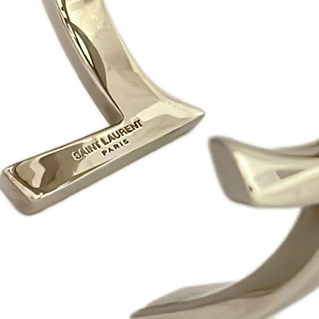 Saint Laurent Paris Bangle Silver Bracelet — view 4