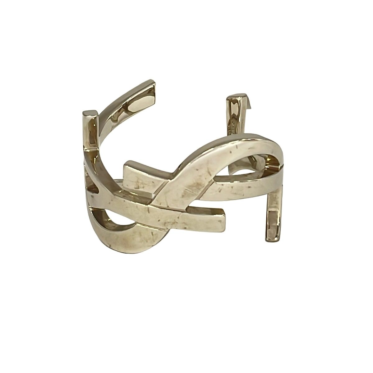 Saint Laurent Paris Bangle Silver Bracelet
