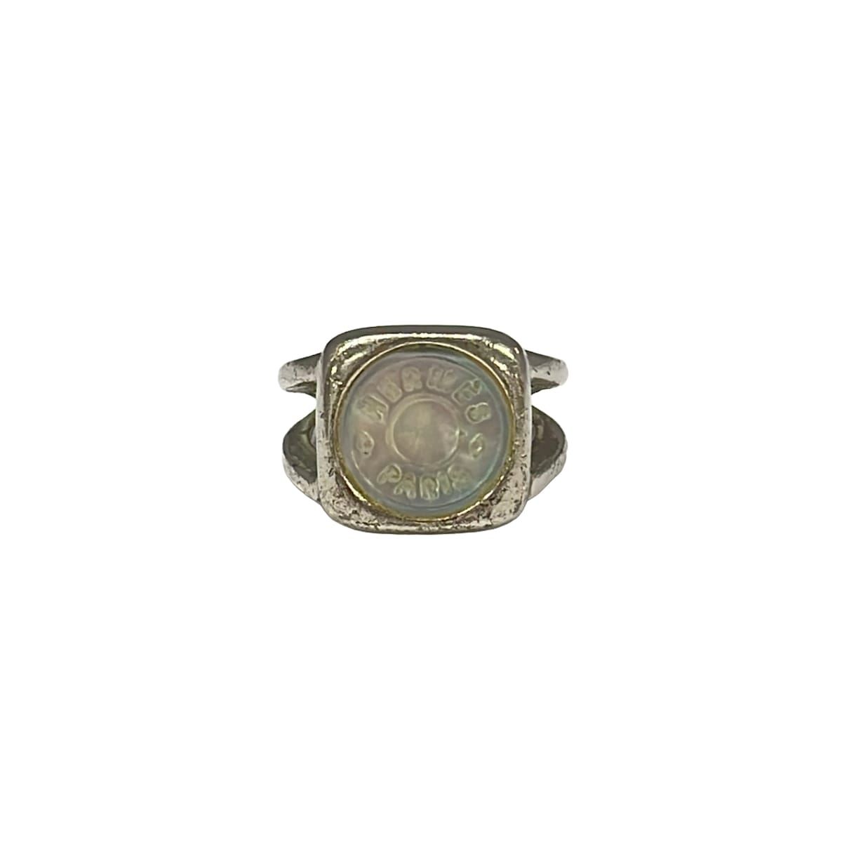 Hermes Ring Series Silver White Shell