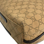 Gucci Tote GG Pattern Light Brown Dark Drawstring Leather — view 6