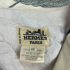 Hermes Vest 40 M Light Pink Beige Multi Silk Zip — view 3