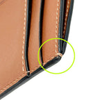 Loewe Wallet Coin Case Anagram Calfskin Brown Yellow Fragment Pouch Mini Logo — view 8