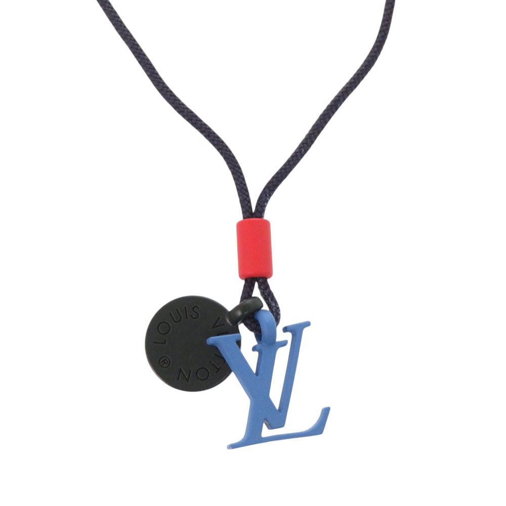 Louis Vuitton Collier Charles On The Go Blue Necklace