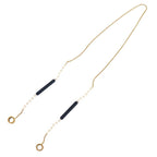 Dior Air Pods Airpods Holder Logo Faux Pearl Gold Necklace