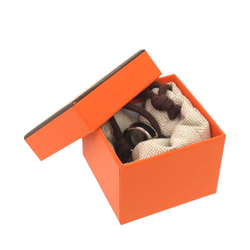 Hermes Olympe Black Silver S Ring — view 2