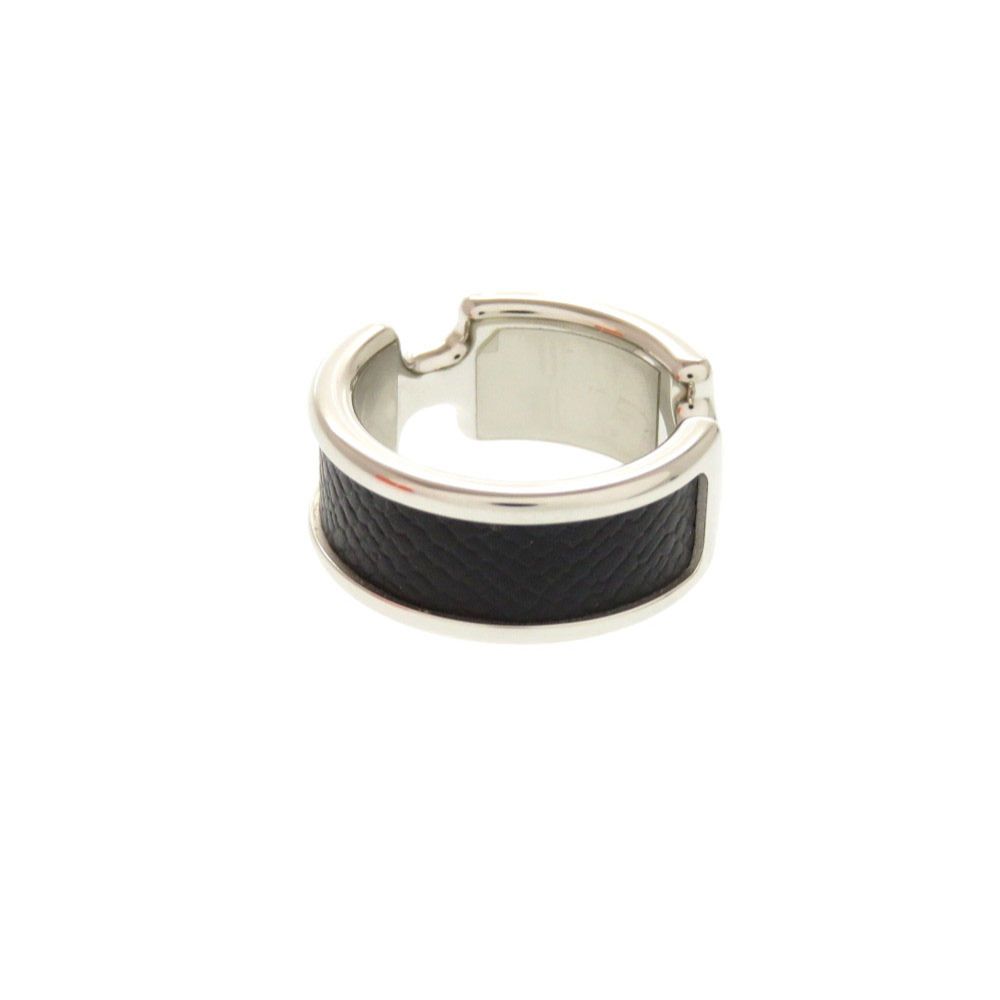 Hermes Olympe Black Silver S Ring — view 3