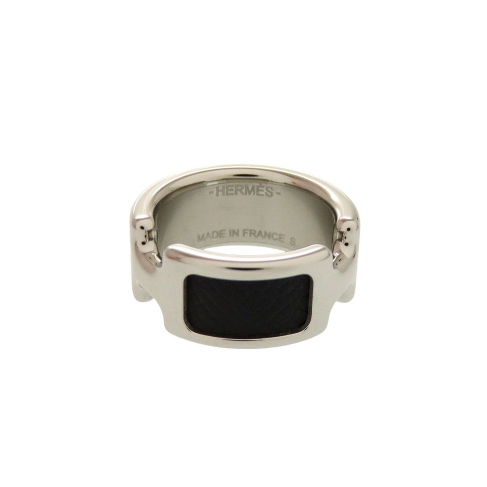 Hermes Olympe Black Silver S Ring — view 4