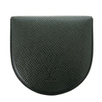 Louis Vuitton Porte-Monnaie Cuvette Taiga Esepia Coin Case Wallet Green