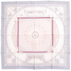 Hermes Carre 90 Era One Meeting Chaque Rencontre Est Unique Silk Gray Scarf — view 3