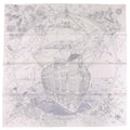 Hermes Carre 90 Flagship 16 Silk Blanc Black Scarf