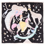 Hermes Carre 90 Story Silk Black Scarf — view 2