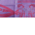 Hermes Carre 90 Brides de Gala Brid Silk Purple Scarf — view 4