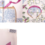 Hermes Carre 90 Neige D' Antan Last Year's Snow Silk White Scarf — view 3