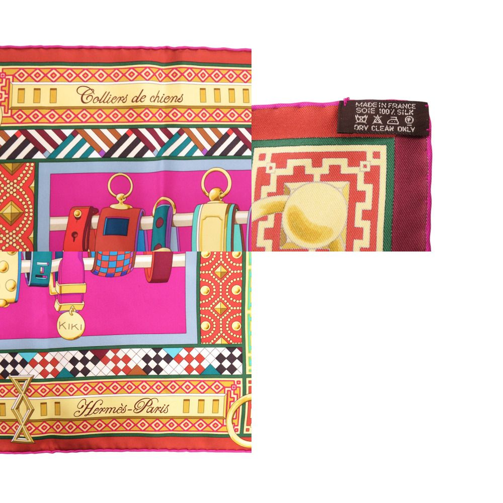 Hermes Carre 90 Collier de Chien Silk Multicolor Scarf — view 4