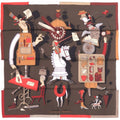 Hermes Carre 70 Illusion Exquise Brilliant Silk Brown Scarf