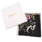 Dior D Constellation Silk Black Square Scarf — view 2