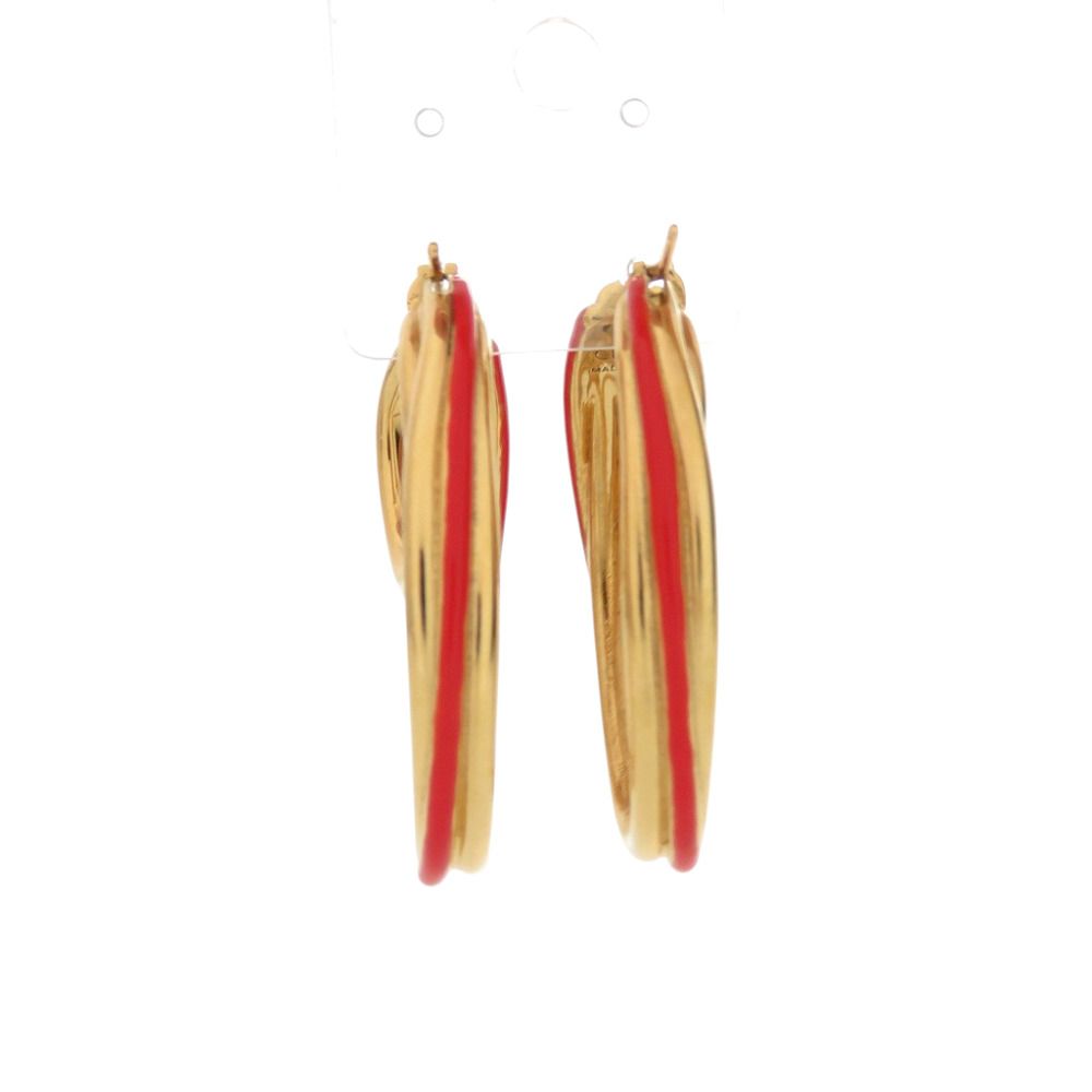 Celine Hoop Earrings Metal Gold — view 3