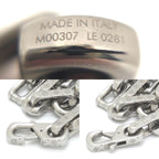 Louis Vuitton Necklace Chain Monogram Silver Color Metal Length 54.5 — view 6