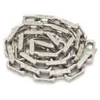 Louis Vuitton Necklace Chain Monogram Silver Color Metal Length 54.5 — view 4