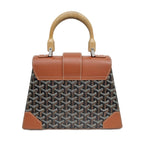 Goyard Saigon PM Brown Leather Handbag — view 2