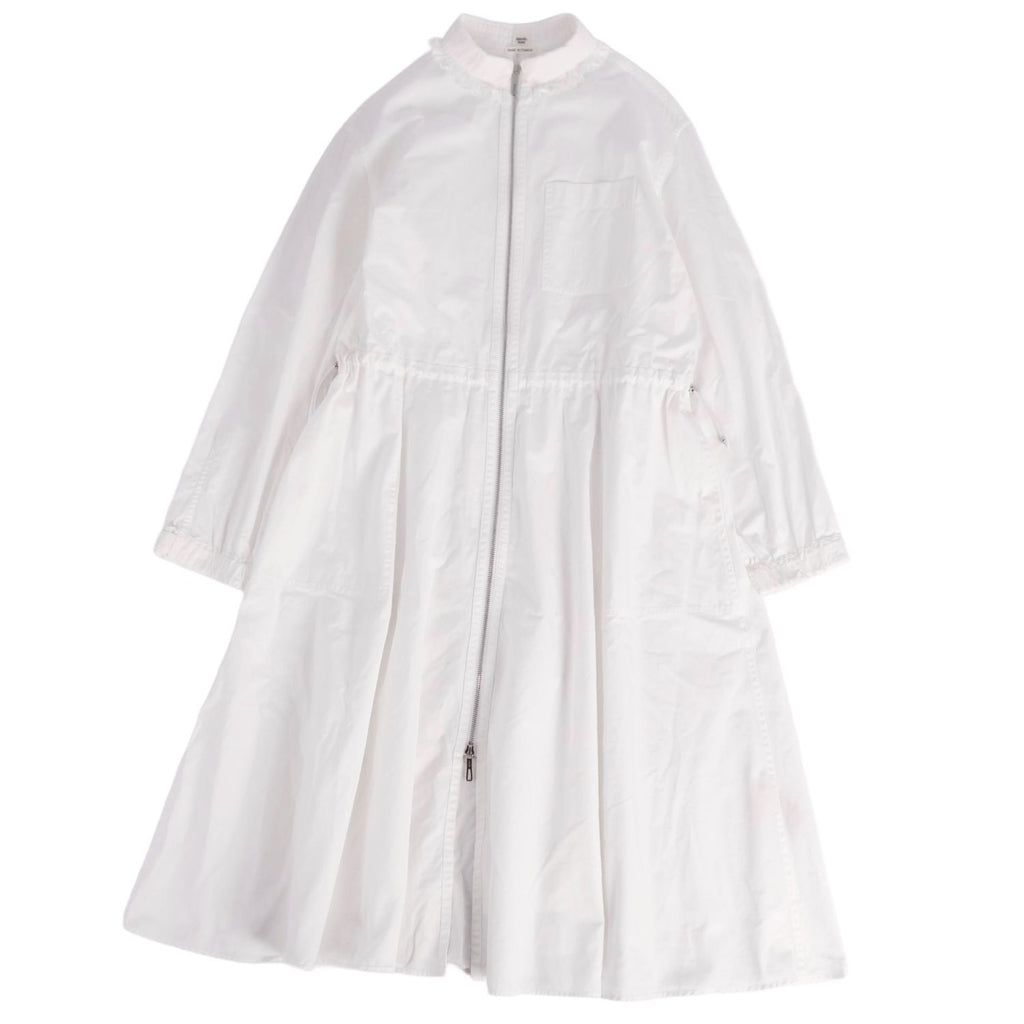 Hermes Dress Shirtdress White