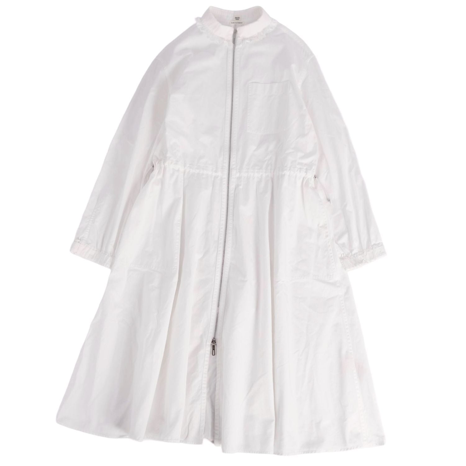 Hermes Dress Shirtdress White